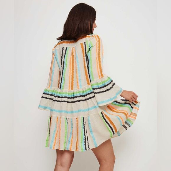 Anthropologie Devotion Twins Embroidered Ella Tunic Dress/ size M - Picture 6 of 11